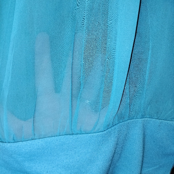 Turquoise Rue 21 sheer blouse - Picture 8 of 8